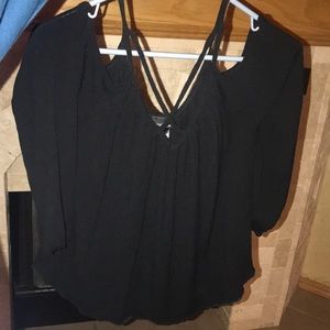 Cute black top!